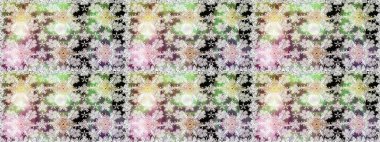 Kumaş, tekstil, duvar kağıdı baskısı için. Raster illüstrasyonu. Eski usul. Kusursuz bir geçmişi var. Renkli desenli kusursuz desen, nötr çiçekler ve dekoratif elementler..