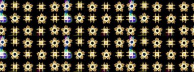 Renkli elementlerle Raster ilginç desen