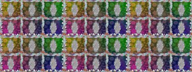 Bahar çiçekli, dikişsiz, sevimli çiçek deseni. Raster illüstrasyonu. Güzel kumaş deseni.