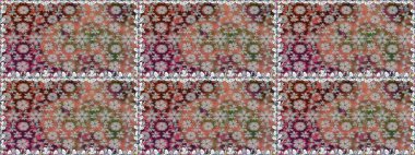 Sevimli çiçek raster deseni. Renkli Bahar Temalı Kusursuz Arkaplan. Kahverengi renkli çiçekler. Düz Çiçek Elementleri Tasarımı.