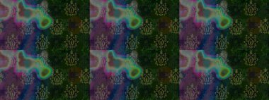 Gri renklerde. Çiçek buketleriyle klasik tarzda kusursuz desenler. Raster illüstrasyonu.