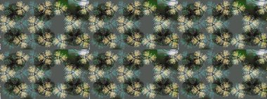 Basit bir kar tanesi. Kışın sembolü, mutlu noeller, mutlu yeni yıl kutlaması Raster illüstrasyonu. Gri, yeşil ve nötr renkler üzerine bir resim. Soyut duvar kağıdı, ambalaj dekorasyonu.