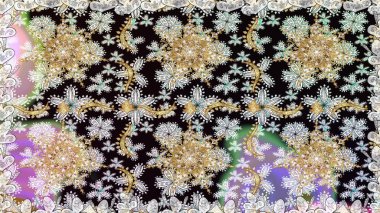 Duvar kâğıdı barok, İspanyol kumaşı. Tarafsız renklerde grafiksel modern kusursuz desen. Kusursuz raster arka plan. Kusursuz çiçek deseni.