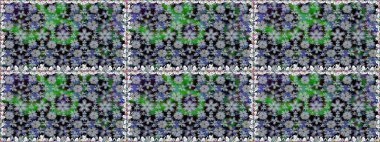 Kusursuz desenli, parlak çiçekli bir halı renginde..