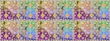 Tarafsız renklerde kusursuz desen. Doğu tarzı arabesk tarzında altın elementler. Raster altın pürüzsüz desen. Kusursuz altın desenli bukleler..