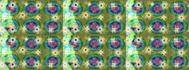 Yüzey için tekrarlanan doku, ambalaj kağıdı, yeşil üzerine kar tanesi, nötr ve mavi renkler. Kış kar taneleri, raster arka plan.