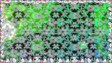 Parlak renkli çiçekleri ve yeşil renkli yaprakları olan kusursuz çiçek desenleri. Moda baskıları için zarif bir şablon. Modern çiçek arkaplanı. Halk stili.