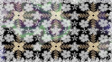 Gri renklerde bahar çiçekleri. Patlayan çiçekler soyut olarak yerleştirilmiş. Raster illüstrasyonu. Raster deseni.