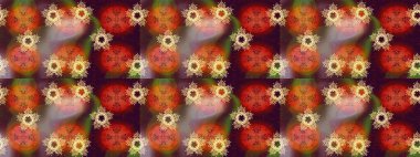 Raster kar taneleri arka plan. Snowflakes desen. Kar tanesi renkli desen. Raster resim. Renk arka plan üzerinde izole soyut kar taneleri ile düz tasarım.