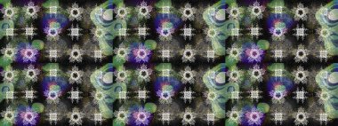 Arkaplanda soyut kar taneleri olan düz tasarım. Kar tanesi süsleme deseni. Kar taneleri deseni. Kar taneleri arka planda. Raster illüstrasyonu.