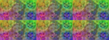 Renkli elementlerle Raster ilginç desen