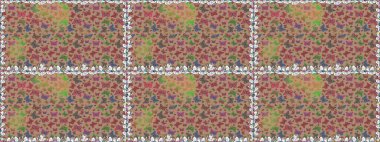 Raster illüstrasyonu. Basit bir şekilde. Kusursuz bir arka plan. Soyut şirin kelebek bej, nötr ve kahverengi renklerde.