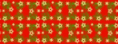 Renkli elementlerle Raster ilginç desen