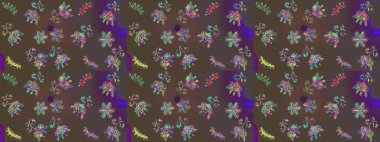 Raster kar taneleri deseni. Renkli arka planda güzel kar taneleri. Raster illüstrasyonu.