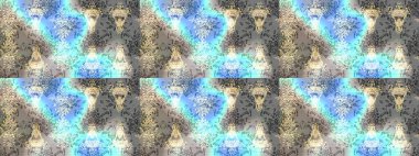 Raster illüstrasyonundaki çiçek desenli çizim. Güzel kumaş deseni. Renkli Bahar Teması eskiz kalıbı. Düz Çiçek Elementleri Tasarımı.