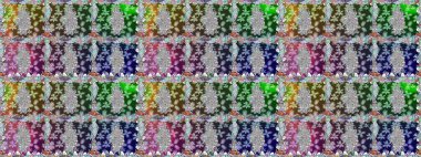 Parlak unsurları. Sorunsuz çiçek deseni kaydırma kağıt, davet, el ilanı, afiş veya Web sitesi Web sitesi arka plan duvar kağıdı için kullanılabilir. Elle çizilmiş Raster illüstrasyon.