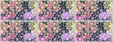 Tarafsız renklerde çiçekler. Düz Çiçek Elementleri Tasarımı. Sevimli çiçek raster deseni. Renkli Bahar Teması Kusursuz Arkaplan.