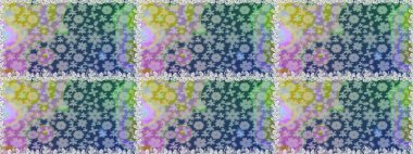 Renkli Bahar Temalı Kusursuz Arkaplan. Raster illüstrasyonunda kusursuz çiçek deseni. Düz Çiçek Elementleri Tasarımı. Tarafsız renklerde çiçekler.