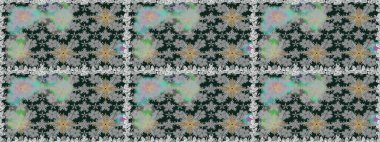 Şirin karalama çiçekleri olan kusursuz çiçek desenleri. Raster illüstrasyonu. El yapımı çiçek ve bitki koleksiyonu. Eskiz tarzı gri renkte. Raster illüstrasyonu.