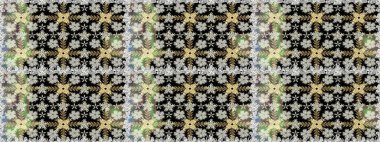 Çiçek desenli raster, siyah çizgi grafik desenli soyut raster arkaplan. Modern stil dokusu.