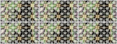 Küçük çiçekteki sevimli çiçek deseni. Raster illüstrasyonu. Güzel kumaş deseni. Güzel karalama çiçekleri olan kusursuz çiçek deseni..