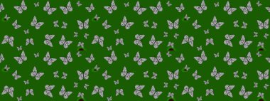 Doğa kelebeğinin yüksek kalitesi. Klasik tarzda hem de. Raster illüstrasyonu. Su rengi filtreleme efektiyle yeşilde resimler.