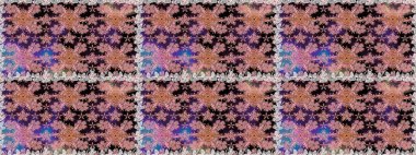 Renkli Bahar Temalı Kusursuz Arkaplan. Çiçek deseni. Raster kusursuz. Güzel kumaş deseni. Düz Çiçek Elementleri Tasarımı.