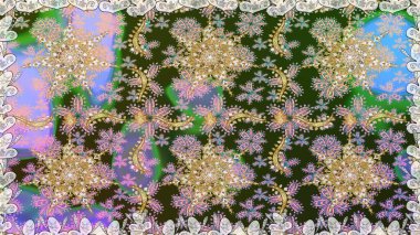 Şam, tasarım için kusursuz desen. Tarafsız renklerde, altın elementli pürüzsüz desen.