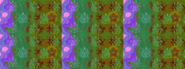 El yapımı çiçek ve bitki koleksiyonu. Raster illüstrasyonu. Eskiz stili yeşil renkler. Raster illüstrasyonu. Şirin karalamalı çiçek deseni çiz..