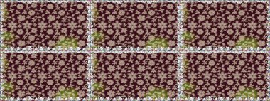 Renkli çiçekler. Tropik, dikişsiz çiçek deseni. Raster illüstrasyonu.