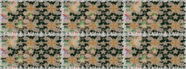 Klasik taslak çizimi. Raster çiçek izi. Çiçek grisi, pürüzsüz desen.