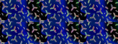 Kar tanesi süs desen. Snowflakes desen. Kar taneleri arka plan. Arka plan üzerinde izole soyut kar taneleri ile düz tasarım. Raster illüstrasyon.