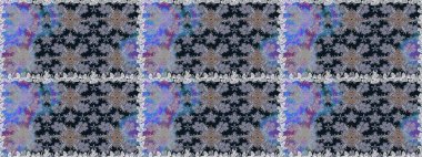 Raster illüstrasyonu. Gri renkte yaz çiçekleri. Raster çiçek desenli ve çiçekli..