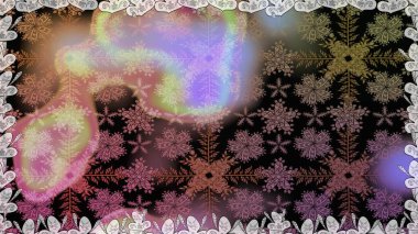 Renkli Bahar Temalı Kusursuz Arkaplan. Düz Çiçek Elementleri Tasarımı. Kusursuz Chichi kumaş deseni. Raster illüstrasyonu. Çiçek deseni.