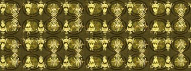 Kar Tanesi Simgesi. Raster illüstrasyonu. Raster illüstrasyonu. Altın renklerde izole kar taneleri.