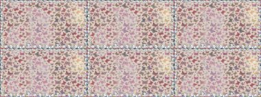 Renkli kelebeklerin kusursuz arka planı. Gri arka planda kıyafet tasarımı için dekorasyon. Raster illüstrasyonu.