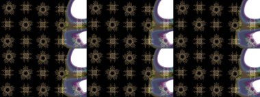 Renkli grunge, soyut arkaplanı koyu siyah ve kahverengi çiçeklerle süslüyor. Parmak izi, kumaş, duvar kâğıdı, tekstil için raster dokusu. Nakış desenli çiçek deseni..