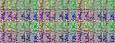 Küçük, tarafsız çiçeklerde oldukça eski bir besin torbası deseni. Tekstil, kumaş, kapaklar, duvar kağıtları, baskı, naylon, yapıştırma, örgü, dekupaj için çiçeksiz arkaplan.