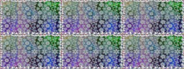 Çiçekle kusursuz desen. Düz Çiçek Elementleri Tasarımı. Renkli Bahar Temalı Kusursuz Arkaplan. Gri renkli çiçekler.