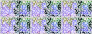 Raster illüstrasyonu. Tarafsız renklerde şirin çiçekler. Moda baskısı, albüm, ambalaj kağıdı ve duvar kağıdı için zarif dekoratif süslemeler. Küçük çiçekli basit, pürüzsüz desen..