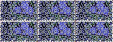 Kartlar, davetiyeler, tarih kartları ve daha fazlası için kullanılabilir. Tatlı suluboya, dikişsiz çiçek deseni. Büyük bir suluboya çiçek seti..