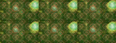 Çiçek ve yapraklı çiçek deseni. Küçük çiçekli şirin bir desen. Raster illüstrasyonu.