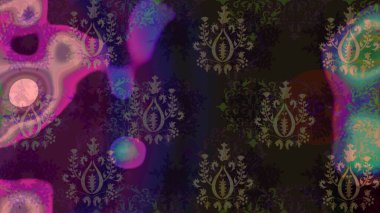 Renkli Bahar Teması eskiz kalıbı. Gri renkli çiçekler. Çiçekli çizim şekli. Düz Çiçek Elementleri Tasarımı.