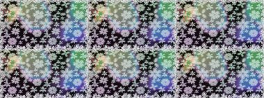 Çiçekli güzel suluboya desen. Gri renklerde. Raster illüstrasyonu.