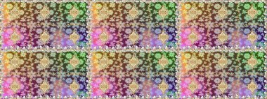 Paisleys zarif çiçek desenli arkaplan duvar kâğıdı çizimi klasik stil, modern 3D çizgili sanat eseri altın ve nötr desenli çiçek yaprakları ve süslemeleri..