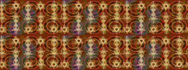 Güzel kumaş deseni. Raster illüstrasyonu. Bahar çiçekli güzel bir çiçek deseni..