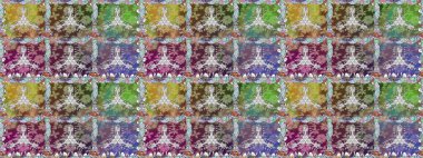 Moda baskıları için zarif bir şablon. Rengarenk çiçekleri ve doğal renklerde yaprakları olan harika, pürüzsüz çiçek deseni. Modern çiçek arkaplanı. Halk stili.