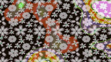 Raster illüstrasyonundaki çiçek desenli çizim. Kahverengi renklerde. Raster illüstrasyonu. Güzel kumaş deseni.