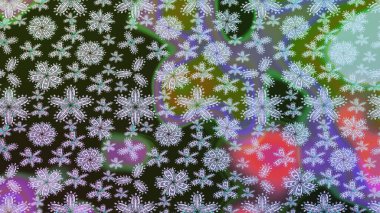 Gri renkli Asya tekstili. Raster illüstrasyonu. Çiçek desenini çiz.