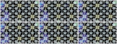 Siyah renkli çiçekler. Hediye ambalaj kağıdı, tebrik kartları, posterler ve pankart tasarımı. Raster düz çiçekleri pürüzsüz desen.